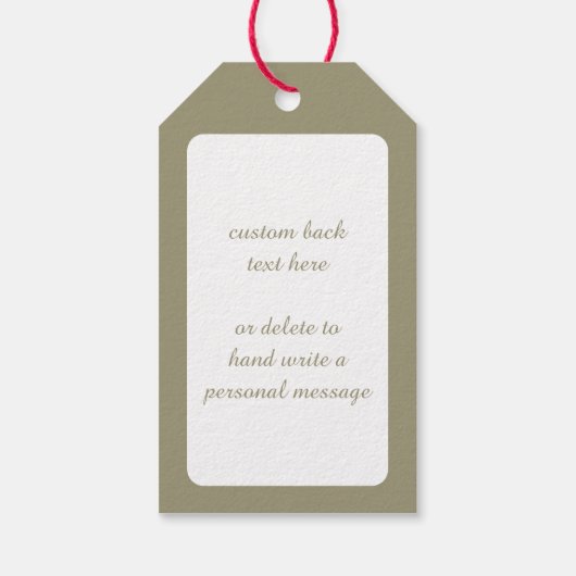 サンタビクトリアンクロースのおもちゃつき ギフトタグ (裏面)