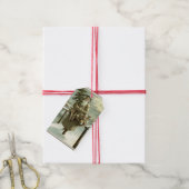 サンタビクトリアンクロースのおもちゃつき ギフトタグ (より糸付き)