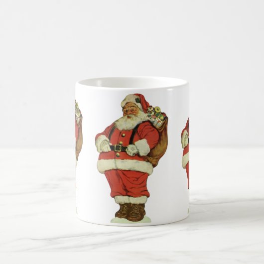 サンタビクトリアンクロースのおもちゃつき コーヒーマグカップ (中央)