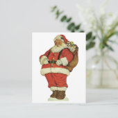 サンタビクトリアンクロースのおもちゃつき シーズンポストカード (スタンド正面)