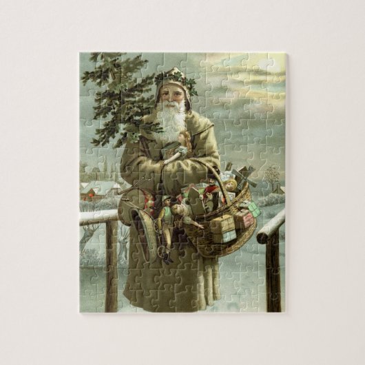 サンタビクトリアンクロースのおもちゃつき ジグソーパズル (縦)