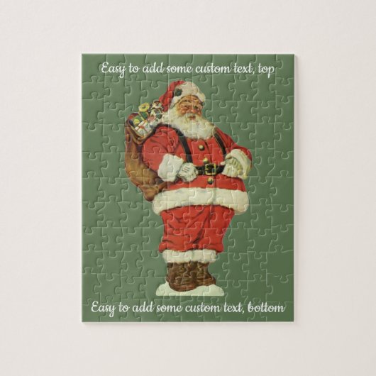 サンタビクトリアンクロースのおもちゃつき ジグソーパズル (縦)