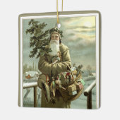 サンタビクトリアンクロースのおもちゃつき セラミックオーナメント (左)