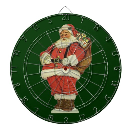 サンタビクトリアンクロースのおもちゃつき ダーツボード (正面)
