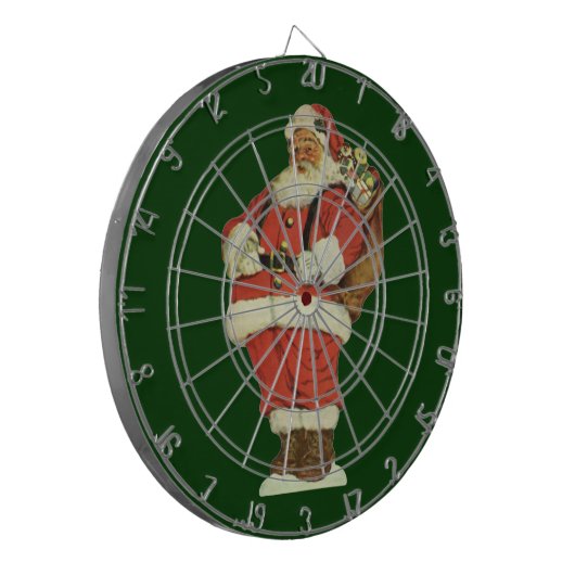 サンタビクトリアンクロースのおもちゃつき ダーツボード (正面左)