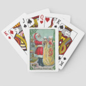 サンタビクトリアンクロースのおもちゃつき トランプ (裏面)