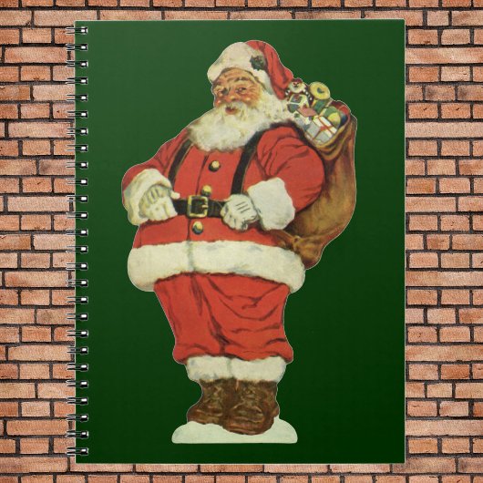 サンタビクトリアンクロースのおもちゃつき ノートブック