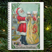 サンタビクトリアンクロースのおもちゃつき ノートブック