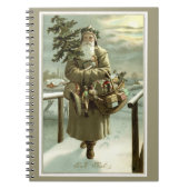 サンタビクトリアンクロースのおもちゃつき ノートブック (正面)