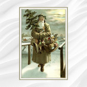 サンタビクトリアンクロースのおもちゃつき ポスター