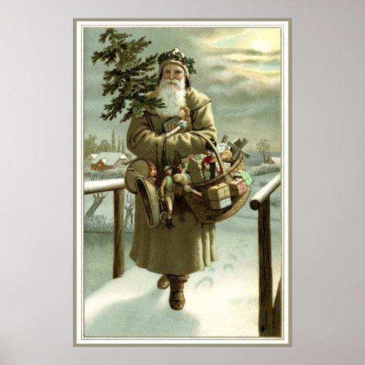 サンタビクトリアンクロースのおもちゃつき ポスター (正面)