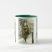 サンタビクトリアンクロースのおもちゃつき マグカップ (中央)