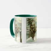 サンタビクトリアンクロースのおもちゃつき マグカップ (正面左)