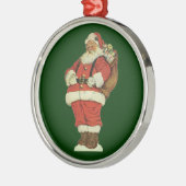 サンタビクトリアンクロースのおもちゃつき メタルオーナメント (左)