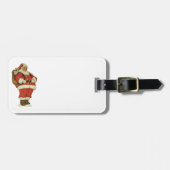 サンタビクトリアンクロースのおもちゃつき ラゲッジタグ (正面横)