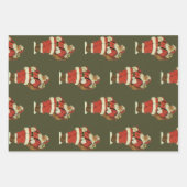 サンタビクトリアンクロースのおもちゃつき ラッピングペーパーシート (正面3)