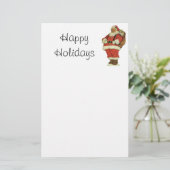 サンタビクトリアンクロースのおもちゃつき 便箋 (スタンド正面)