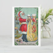 サンタビクトリアンクロースのおもちゃつき 招待状 (スタンド正面)