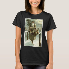 サンタビクトリアンクロースのおもちゃつき Tシャツ