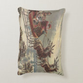 サンタビクトリアンクロースのヴィンテージクリスマス アクセントクッション (裏面(縦))