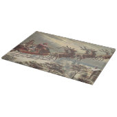 サンタビクトリアンクロースのヴィンテージクリスマス カッティングボード (角)