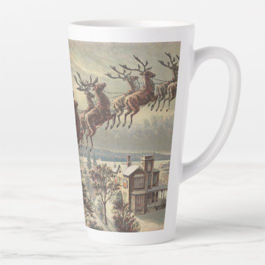 サンタビクトリアンクロースのヴィンテージクリスマス カフェラテマグ (右)