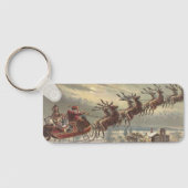 サンタビクトリアンクロースのヴィンテージクリスマス キーホルダー (裏面)