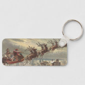 サンタビクトリアンクロースのヴィンテージクリスマス キーホルダー (正面)