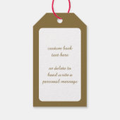 サンタビクトリアンクロースのヴィンテージクリスマス ギフトタグ (裏面)