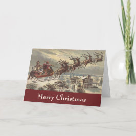 サンタビクトリアンクロースのヴィンテージクリスマス シーズンカード