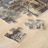 サンタビクトリアンクロースのヴィンテージクリスマス ジグソーパズル (側面)