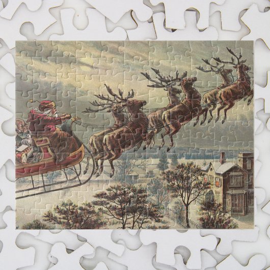 サンタビクトリアンクロースのヴィンテージクリスマス ジグソーパズル