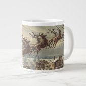 サンタビクトリアンクロースのヴィンテージクリスマス ジャンボコーヒーマグカップ (正面右)