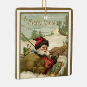 サンタビクトリアンクロースのヴィンテージクリスマス セラミックオーナメント (右)