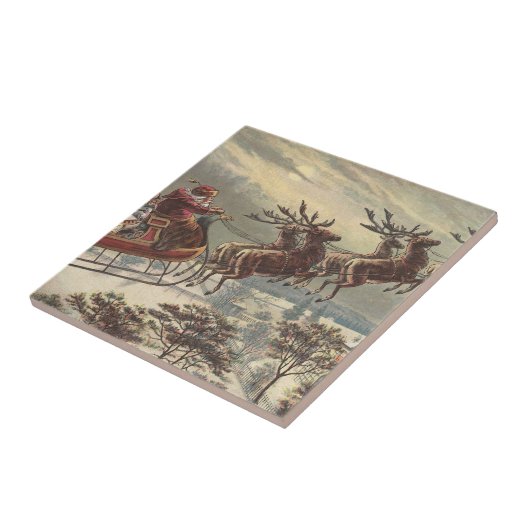 サンタビクトリアンクロースのヴィンテージクリスマス タイル (側面)