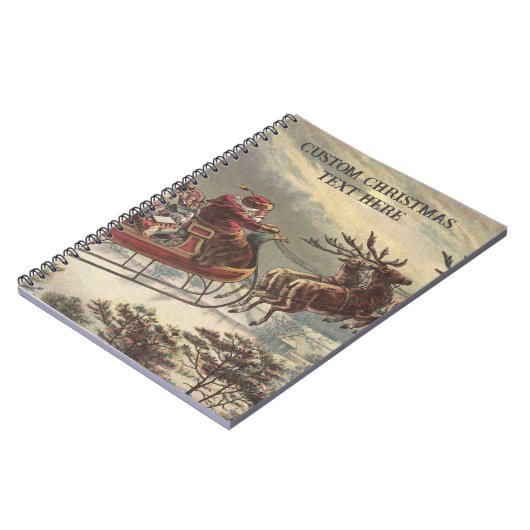 サンタビクトリアンクロースのヴィンテージクリスマス ノートブック (左側)