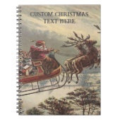 サンタビクトリアンクロースのヴィンテージクリスマス ノートブック (正面)