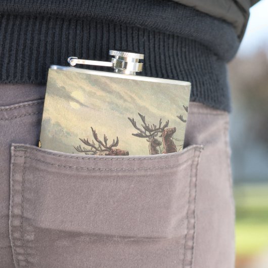 サンタビクトリアンクロースのヴィンテージクリスマス フラスク (インサイチュ)