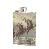 サンタビクトリアンクロースのヴィンテージクリスマス フラスク (左)