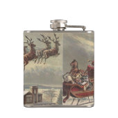 サンタビクトリアンクロースのヴィンテージクリスマス フラスク (裏面)