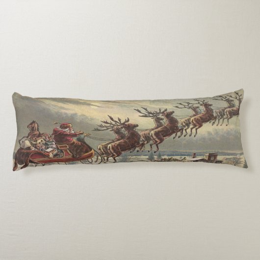 サンタビクトリアンクロースのヴィンテージクリスマス ボディピロー (裏面)
