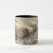 サンタビクトリアンクロースのヴィンテージクリスマス マグカップ (中央)