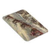 サンタビクトリアンクロースのヴィンテージクリスマス マグネット (右側)