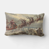 サンタビクトリアンクロースのヴィンテージクリスマス ランバークッション (裏面)