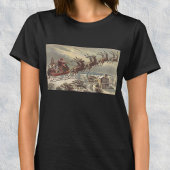 サンタビクトリアンクロースのヴィンテージクリスマス Tシャツ