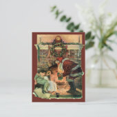 サンタビクトリアンクロースの子供 シーズンポストカード (スタンド正面)