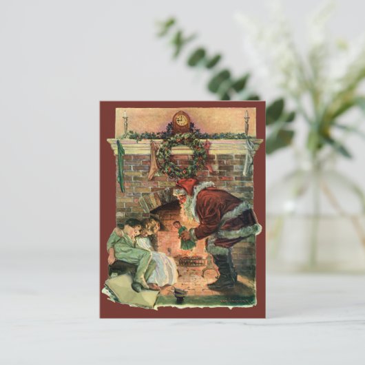 サンタビクトリアンクロースの子供 シーズンポストカード (スタンド正面)