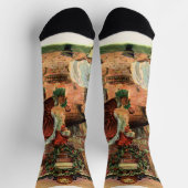 サンタビクトリアンクロースの子供 ソックス (上部)