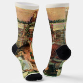 サンタビクトリアンクロースの子供 ソックス (傾斜あり)