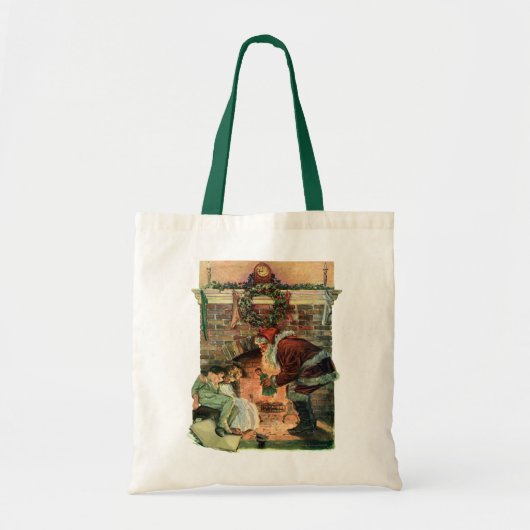 サンタビクトリアンクロースの子供 トートバッグ (正面)